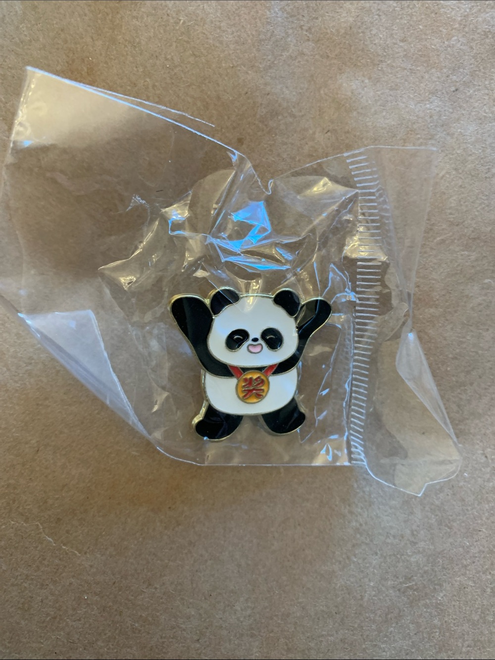 Cute Panda winner pin. Brand new. Size: 1.2x1.